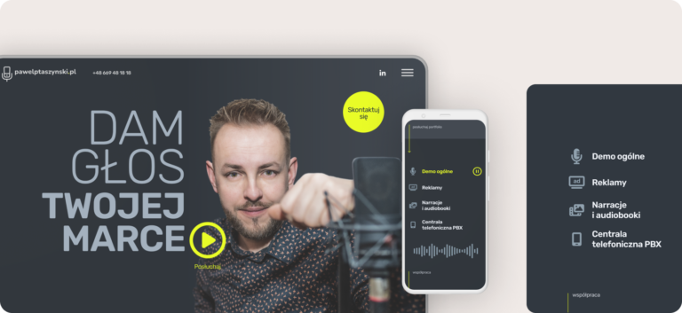 Projekt strony internetowej UI dla lektora