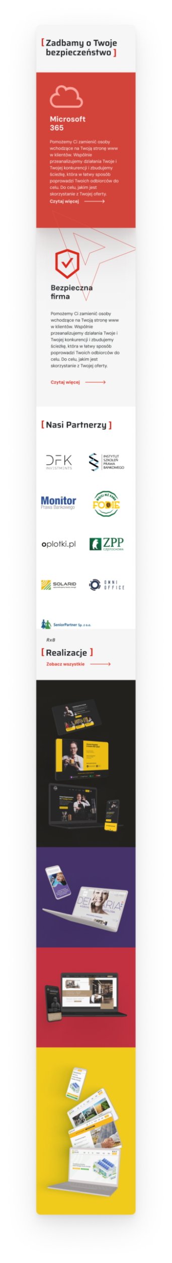 Projekt strony dla R88 - Twój partner w marketingu 7 Strona glowna Mobile 320px scaled https://nataliawiniarz.pl/wp-content/uploads/2026/06/R88-okladka-1.png